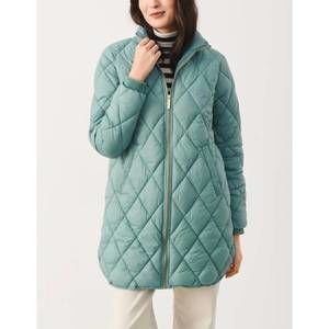 NEW PART TWO trellis puffer coat in powder blue
